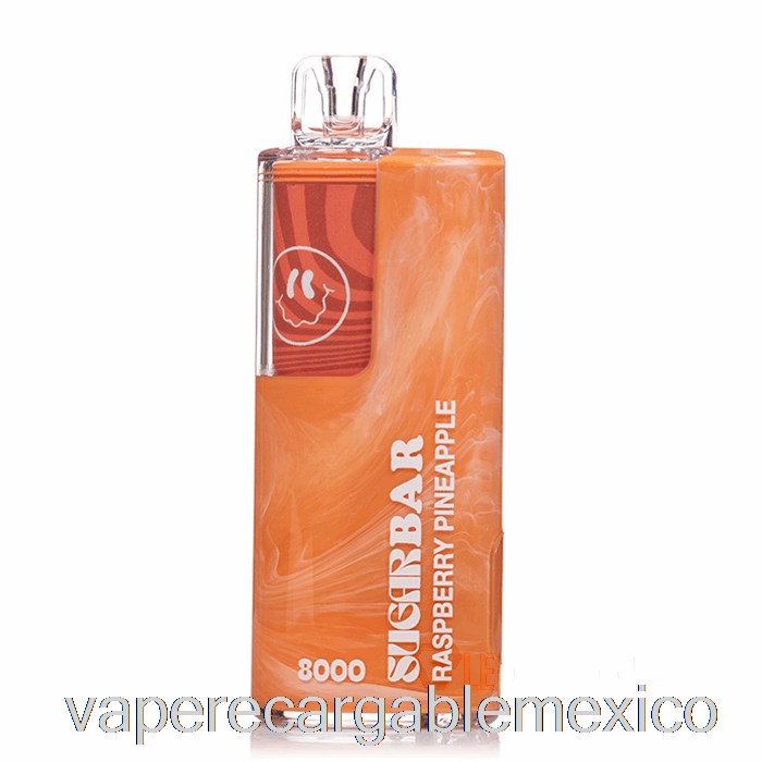 Vape Barra De Azúcar Recargable Sb8000 0% Cero Nicotina Desechable Frambuesa Piña